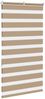 vidaXL Doppelrollo Sandbraun 85x150 cm Stoffbreite 80,9 cm Polyester 4014544 Bild 4