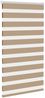 vidaXL Doppelrollo Sandbraun 85x150 cm Stoffbreite 80,9 cm Polyester 4014544 Bild 3