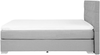 Boxspringbett Hellgrau 160x200 cm Leinenoptik Doppelbett Zierknöpfen Minimalistisch Modern Bild 5