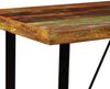 vidaXL 5-tlg. Bar-Set Altholz Massiv, Echtleder und Canvas 275144 Bild 3