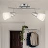 LED Deckenleuchte, Metall, nickel-matt, Chrom, Glas, Opal Bild 2