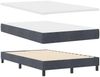 vidaXL Boxspringbett mit Kopfteil Dunkelgrau 120 x 200 cm Samt 3339165 Bild 5