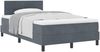 vidaXL Boxspringbett mit Kopfteil Dunkelgrau 120 x 200 cm Samt 3339165 Bild 2