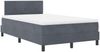 vidaXL Boxspringbett mit Kopfteil Dunkelgrau 120 x 200 cm Samt 3339165 Bild 4