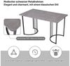 BlingBin Esstisch moderner Küchentisch für Esszimmer Wohnzimmer (1-St, 140 x 80cm), Gestell aus Metall, Marmormuster Küchentisch Bild 3