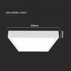 24 Watt LED Decken Lampe mit Mirrowave Bewegungssensor für Innen und Außen IP44 in weiß Eckig|Neutralweiß Bild 2