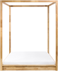 Himmelbett Holz HERLIERE 160 x 200 cm Hellbraun Bild 4