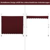 Klemmmarkise 200 cm breit Balkonmarkise ohne Bohren UV-beständig höhenverstellbar Weinrot Bild 5