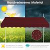 Klemmmarkise 200 cm breit Balkonmarkise ohne Bohren UV-beständig höhenverstellbar Weinrot Bild 3