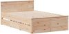 vidaXL Massivholzbett ohne Matratze mit Kopfteil 135x190 cm Kiefer 3308780 Bild 3