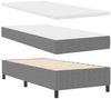 vidaXL Boxspringbett Hellgrau und Weiß 80 x 200 cm Cordstoff 3337432 Bild 5