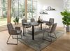 Esstisch >Lenni< in schwarz, Keramik, Metall - 180x76x90cm (BxHxT) Bild 2