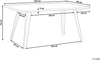 Esstisch dunkler Holzfarbton / schwarz 160x90 cm WITNEY Bild 2