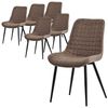 ML-DESIGN Stuhl Esszimmerstühle mit Rückenlehne moderne Design Lounge Küchenstühle (6 St), Polsterstuhl Esstischstühle 6er Set Küchenstuhl Samt Bild 4