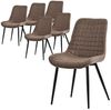 ML-DESIGN Stuhl Esszimmerstühle mit Rückenlehne moderne Design Lounge Küchenstühle (6 St), Polsterstuhl Esstischstühle 6er Set Küchenstuhl Samt Bild 5