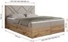 Boxspringbett mit Kopfteil und Topper, Polsterbett - GUNAR - 120 x 200 cm - Beige Stoff - H3 - Topper T25 Bild 5