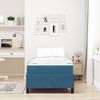vidaXL Bettrahmen mit Matratze Dunkelblau 80 x 200 cm Stoff 3399028 Bild 4
