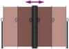 vidaXL Seitenmarkise Ausziehbar Braun 160x600 cm 4004629 Bild 5