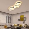 ZMH LED Deckenlampe Dimmbar Deckenleuchte: 4 Flammig Modern Wohnzimmerlampe 55W Ring Rund Weiß Schlafzimmerlampe mit Fernbedienung 88cm Design Bürolampe für Schlafzimmer Wohnzimmer Büro Küche Bild 2