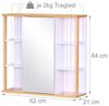 Relaxdays Spiegelschrank mit Bambus-Dekor Bild 4