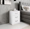Nachtkommode >Bettine< in Weiß - 39x54x28cm (BxHxT) Bild 2