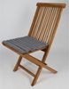 Sitzkissen ca. 38×38 cm aus 100 % Baumwolle – komfortables Stuhlkissen mit horizontaler Steppung, weich gepolstert und ideal für Wohnraum, Küche, Terrasse oder Garten Bild 5