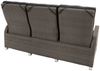 Gartensofa Barcelona Komfort, Rattan, Grau, Schwarz, 211 x 111 x 90 cm Bild 2