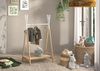 Kleiderständer >KIDDY< in Natur-Weiß - 74x131,8x50 (BxHxT) Bild 2
