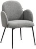 KAWOLA Stuhl DEON Esszimmerstuhl Stoff grau 84 x 62 x 59 cm Bild 3