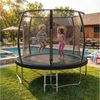 HOMALL Gartentrampolin Kindertrampolin Outdoor-Trampolin Durchmesser: 183/220/290/360 cm, Ø 290 cm, (Durchmesser 183 cm (mit Sicherheitsnetz und Schutzhaube, Tragkraft 50 kg/150 kg, 360°-Sicherheitsnetz, erhältlich in Schwarz/Blau/mehrfarbig) -ostern g... Bild 3