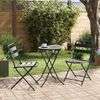 vidaXL Garten Bistro Set 3 pcs Anthrazit Stahl 42010316 Bild 4