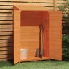 vidaXL Geräteschuppen Braun 102x52x174,5 cm Massivholz Tanne 152193 Bild 3