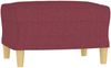 vidaXL 3-tlg. Sofagarnitur mit Kissen Weinrot Stoff 3201304 Bild 5