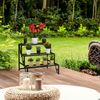 Relaxdays Blumentreppe aus Metall 3 Stufen Bild 4