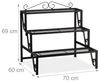 Relaxdays Blumentreppe aus Metall 3 Stufen Bild 5