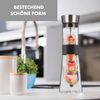 Glaswerk Sile Karaffe 1 Liter Borosilikatglas Fruchtspieß mit Stopper Transparent Bild 4