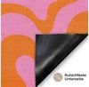 MuchoWow Fußmatte Muster - Rosa - Orange - Abstrakt - Modern, Rechteckig, innen Schmutzfangmatte, Tür, Schmutzfänger Flur, Teppich 60x40 cm Bild 3