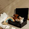 Creative Deco Aufbewahrungsbox XL Große Holzkiste mit Deckel, 40x30x14 cm, Erinnerungsbox Baby Bild 2