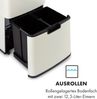 Klarstein Royal Trash Sensor-Mülleimer, 72 L Volumen in 4 Behältern, Restmüll & Recycling-Abfälle: 43 & 2 x 12,5 L, Bio-Eimer mit Deckel: 4 L, automatisches Öffnen und Schließen, roségold Bild 5
