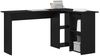 vidaXL Schreibtisch mit Regal Schwarz Eichen-Optik 142 x 102 x 73 cm 869291 Bild 3