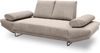DOMO. collection Sofa 700 001, 2-Sitzer mit Federkernpolsterung und Schlaffunktion, verstellbare Armlehnen, 2er Couch, Polstergarnitur, 210 x 97 x 95 cm (BxTxH), taupe Bild 3