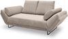 DOMO. collection Sofa 700 001, 2-Sitzer mit Federkernpolsterung und Schlaffunktion, verstellbare Armlehnen, 2er Couch, Polstergarnitur, 210 x 97 x 95 cm (BxTxH), taupe Bild 5