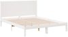 vidaXL Massivholzbett Extra Lang ohne Matratze Weiß 140x220 cm 3309314 Bild 3