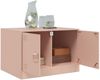 vidaXL Couchtisch Rosa 67x50x44 cm Stahl 841728 Bild 5