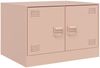 vidaXL Couchtisch Rosa 67x50x44 cm Stahl 841728 Bild 2