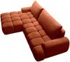 Vente-unique - FARNETA Sofa Stoff Rot - B 177 cm x H 86 cm x L 280 cm Bild 3