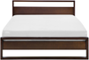 Holzbett dunkelbraun Lattenrost 140x200 cm GIULIA Bild 4