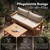 STEELSØN 'Mizaru' Premium Gartenlounge, Gartenmöbel Set mit Tisch, taupe, Akazienholz, wetterfest und UV-beständig, Outdoor Sofa 2 Sitzer Bild 4