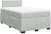 vidaXL Boxspringbett mit Matratze Hellgrau 120x200 cm Samt 3288576 Bild 3