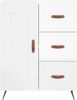 vidaXL Sideboard Hochglanz-Weiß 69,5x34x90 cm Holzwerkstoff 830230 Bild 5